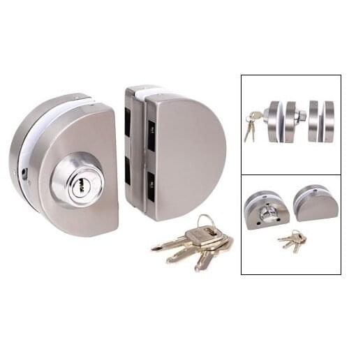 Entry Gate 10-12mm Glass Swing Push Sliding Door Lock LXM