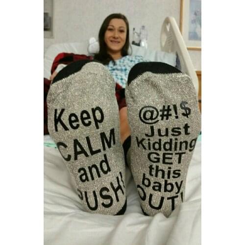 Men Women Funny Socks words Printed Pregnant women socks Letter Cotton Casual socks Unisex Lovers socks