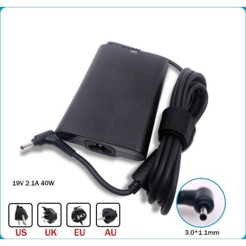 19V 2.1A 40W 3.0*1.1mm PA-1400-24 AC Power Laptop Charger For Samsung Series 3 5 7 9 AD-4019SL NP500P4C NP520U4C Power Supply