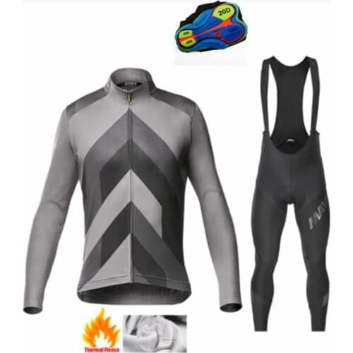 Winter Cycling Jersey man Mountian Bicycle Clothes Wear Racing Bike Bicycle STRAVA Pro Team Winter Cycling Clothing Breathable