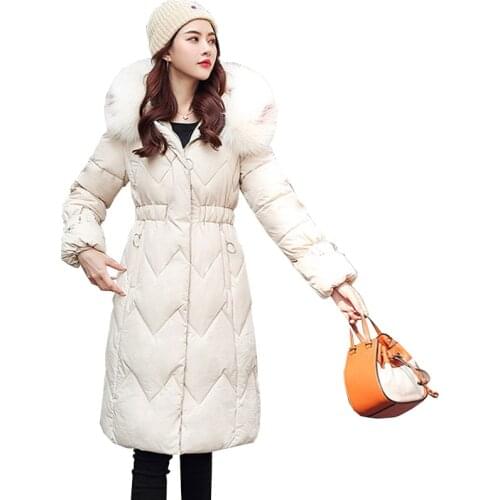 Winter Jacket Women New 2019 Coats Artificial Hair Collar Female Parka Black Thick Cotton Padded Coat Plus size 3XL Women Parka