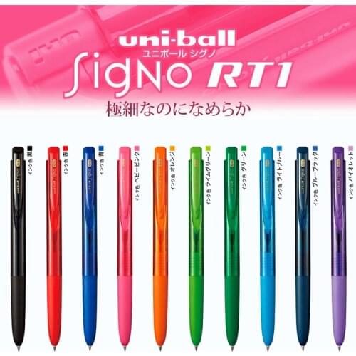 1pcs Uni-ball Signo RT1 UMN-155 0.5mm/0.38mm Gel Ink pen Japan 10 Color for Choose