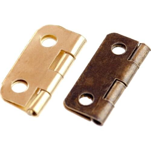 50Pcs Door Hinges Cabinet Drawer Jewellery Box Decorate Hinge For Furniture Hardware with Screws