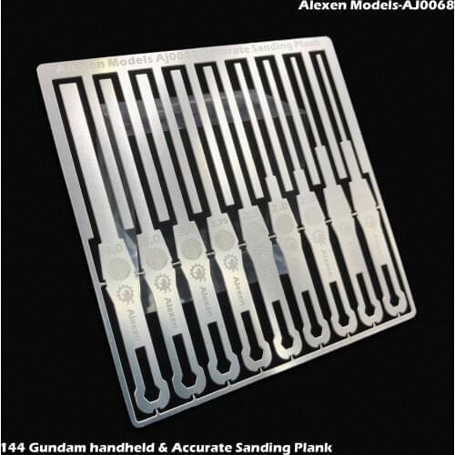 AJ0069 0.5mm Thin Stainless Steel Gundam Military Model Polishing Plate