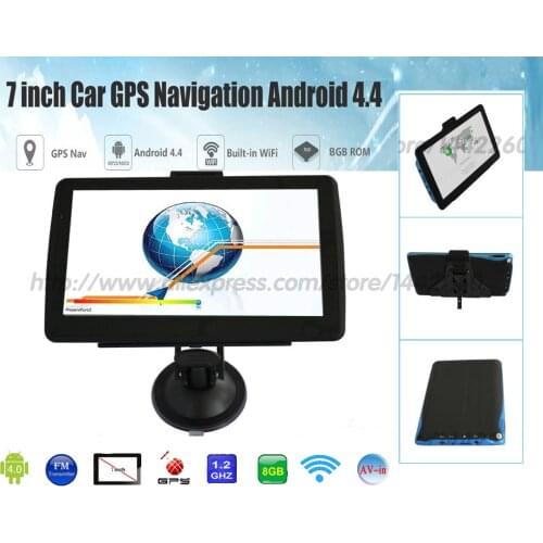 712 Oriana 7 inch Car GPS Navigation Android 8G 512MB Bluetooth WIFI Russia /Europe map Truck gps Navigator car gps