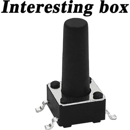 Free shipping touch switch 6*6*12.5 SMD temperature-resistant environmental protection micro-button small fan DIY handmade acces