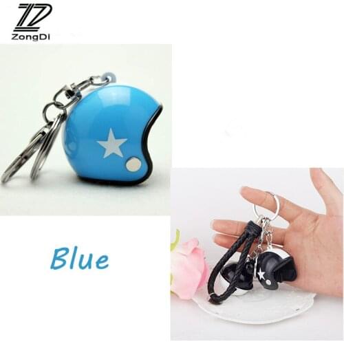 ZD 1Pcs Car styling Key Chain Motorcycle Safety Helmet Bike For Alfa Romeo 159 BMW E46 E39 E36 E90 X5 X6 Audi A3 A6 C5 A4 B6 B8