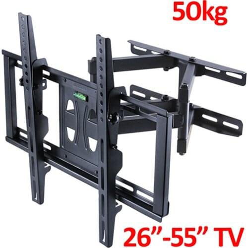 DL-WA-402MT 50KG 23'-55 inch 3 arms retractable FULL motion lcd wall mount swing arms pole mounting brackets