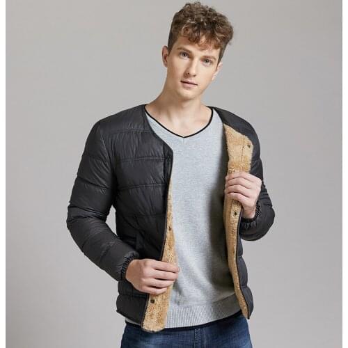 Fleece thick Men Packable Vest with Stand-up Collar Men Padded Vest Lightweight Down Vest for Men Vest Winter Clothes