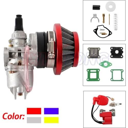 Pocket Bike 47cc 49cc engine carb carburetor with Pod Air Filter 2 stroke for Mini Quad ATV Dirt Bike MiniMoto Go Kart Buggy