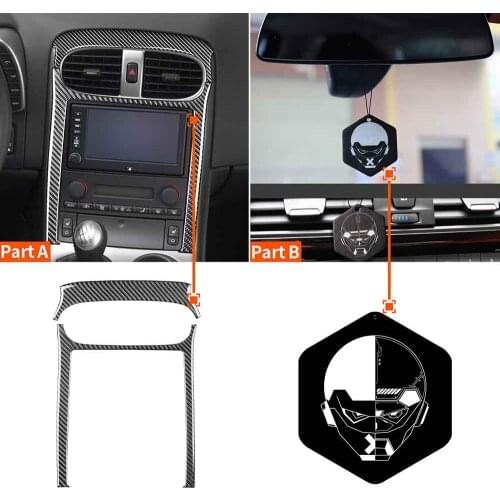 Carbon Fiber Center Console Panel Frame Sticker For Chevrolet Corvette C6 05-07