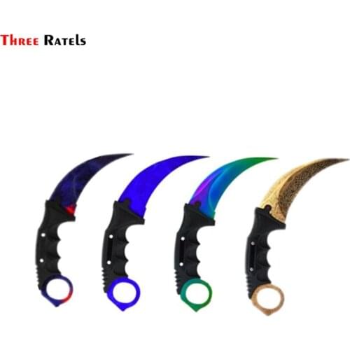 Three Ratels FC521 for CS GO Knife Personality Car Stickers and Decal Waterproof Laptop Motorcycle JDM Car Assessoires