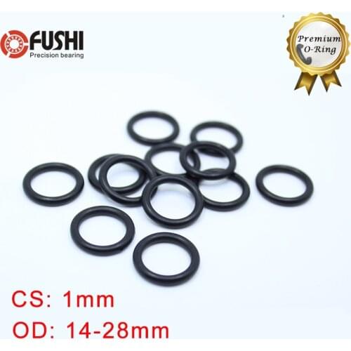 CS1mm NBR ORing OD 14/15/16/17/18/19/20/21/22/24/25/28*1 mm 100PCS O-Ring Nitrile Gasket seal Thickness 1mm ORing