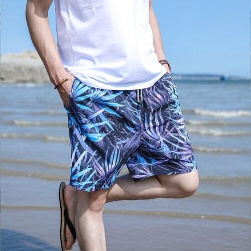 Summer new loose casual mens beach pants, mens beach pants, seaside vacation beach pants for men