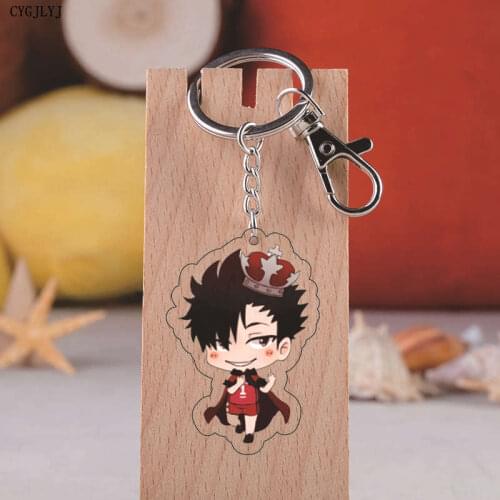 New Fashion Volleyball boy Key Chain Anime Haikyuu!! Keyring Cute Cartoon Keychain Figure Keyring Decor Bag Pendant Collection