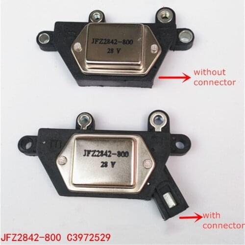 NEW Voltage Regulator JFZ2842-800 6011-0002 with Connector Plug or without Connector plug for Dongfeng Cummins-70A Engine