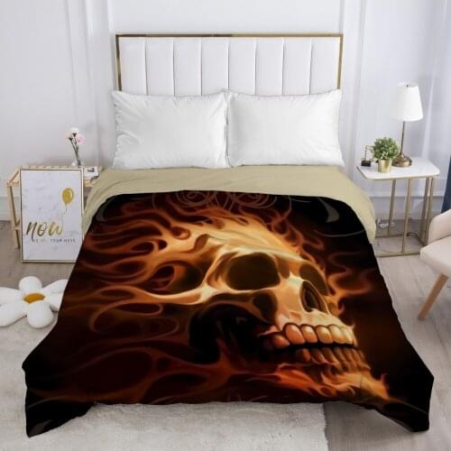 Skull Deadpool lady Duvet cover Quilt/Blanket/Comfortable Case 140x200 240x220 Queen King Single Bedding for Home Fire red