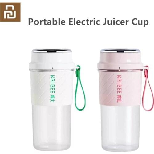 Kribee Portable Juicer Electric USB Rechargeable Smoothie Blender Machine Mixer Mini Juice Cup Food Processor