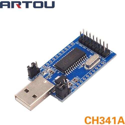 CH341 Programmer USB to UART IIC SPI I2C Convertor Parallel Port Converter Onboard Operating Indicator Lamp Board Module