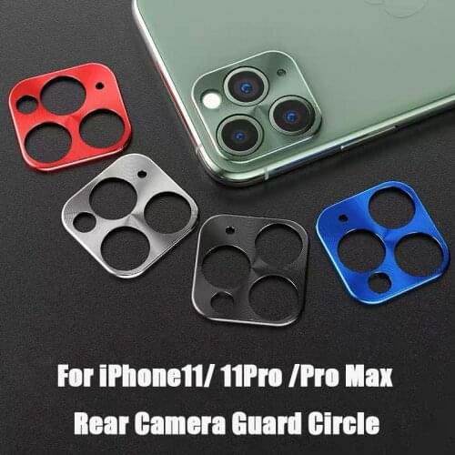 CD Pattern Luxury Back Camera Aluminum Alloy Cover Ring Bumper For iPhone11 11Pro Pro Max Durable Rear Lens Guard Metal Circle