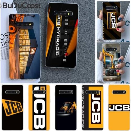Riccu jcb excavator DIY Luxury Phone Case for Samsung Galaxy S10 Plus S10E S6edge S7edge S8 S9 Plus S10lite S20 Plus Ultra