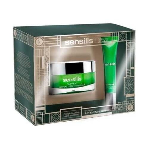 SENSILIS COFRE CREMA SUPREME RENEWAL DETOX NOCHE SPF 15 (50ML)+ CONTORNO DE OJOS SUPREME 15 ML