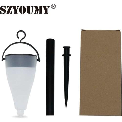 SZYOUMY Outdoor Waterproof Solar panel LED Spike Spot Light Landscape Garden Path Lawn Solar Lamps Outdoor Grounding Sun Light