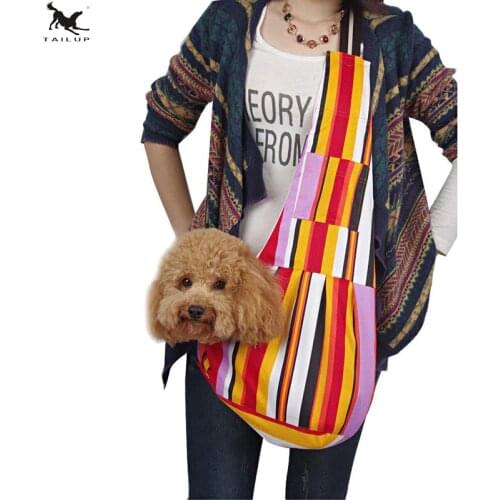 [TAILUP]Pet Dog Carrier Bag Sling Single Shoulder Pet Bag Carrier Holder with Adjustable Strap Pet Cat Slings Carry Bag PP010R