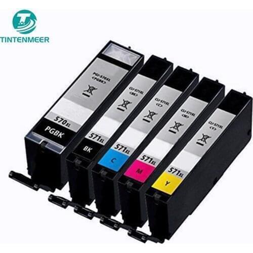 TINTENMEER ink cartridge PGI 570 CLI 571 compatible for canon MG6852 MG6853 MG7700 MG7750 MG7751 MG7752 MG7753 TS5000 printer