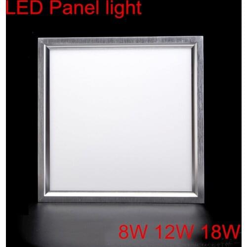 Ultra thin 8W 12W 18W LED Square Panel Ceiling Light 300X300mm Integrated Embedded for Home Kitchen AC110V 220V