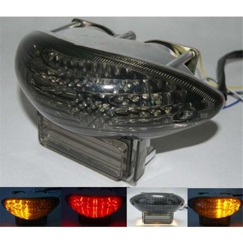 Waase For Suzuki Hayabusa GSXR1300 1999 2000 2001 2002 2003 2004-2007 Rear Tail Light Brake Turn Signals Integrated LED Light