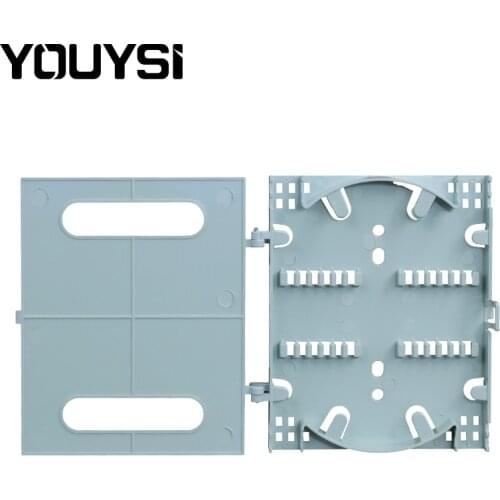 YOUYSI 10PCS 12cores FTTH fiber optic splice tray ABS material Use Fiber Optic Termination Box Fiber covered wire cable