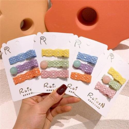 3 Piece Hair Clips For Girls Baby Hair Accessories Hollow Out Hair Grips Kids Barrettes Child Party Hair Styling Tools Hairpin