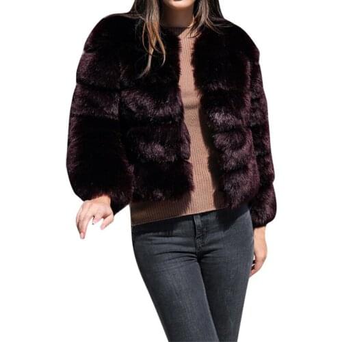 2020 Winter Ladies Faux Fur Coats Elegant Fox Fur Coats and Warm Parker Fashion Jackets#26