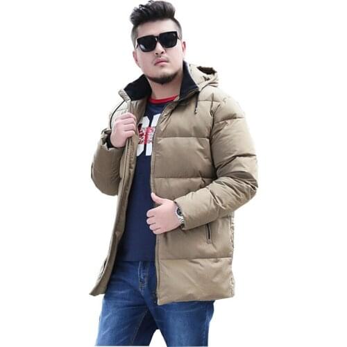 Brand Winter Jacket Mens 2019 New Park Jacket Mens Thicken Oversize XL-6XL 7XL 8XL 9XL 10XL Warm Jacket Fits 170kg Mens Wear