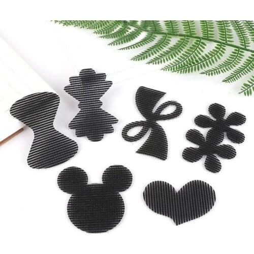 1PCS Heart Butterflies Crown Cute Hair Sticker Clip Bangs fixed Seamless Magic Paste Posts Magic Tape Fringe Hair Bang Patch