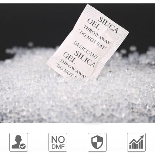 100 packs of silica gel desiccant dehumidifier kitchen living room life absorption bag clothes food storage