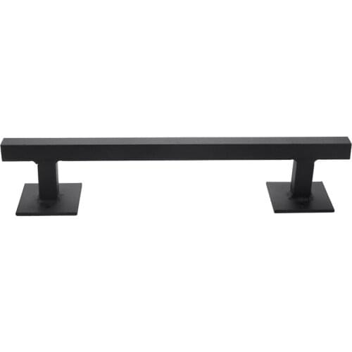 12inch Heavy Duty Steel Black Square Sliding Door Pull Handle for Sliding Barn Door Gates Garages Sheds Furniture