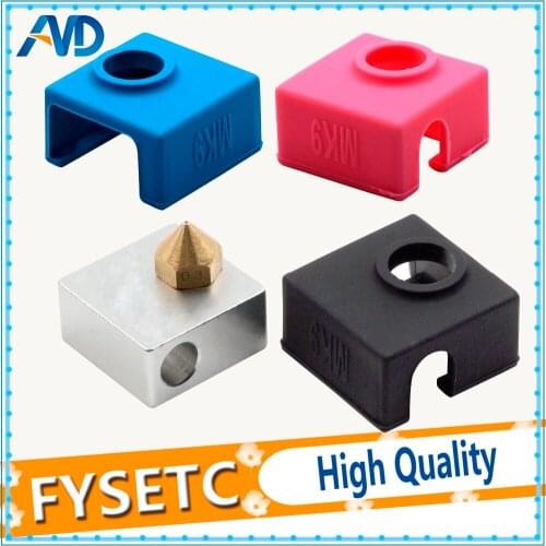 20PC Blue/ Pink /Black MK7/ MK8/MK9 Silicone Socks For Replicator Wanhao Anet Prusa Tronxy X5S SILICONE HEATER BLOCK COVE