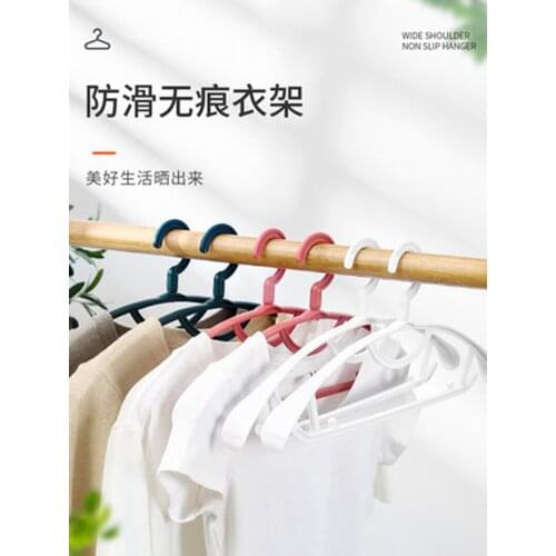 5pcs/lot Clothes Hangers Extra Thick Plastic Wide Shoulder Adult 360 Degrees Rotate Slip Resistant Standard Clothing Hanger