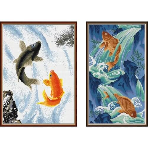 Everlasting Love A Fish Leaping Over The Dragon Gate Chinese 5d Diamond Painting Full Square Christmas Decorations For Home Gift
