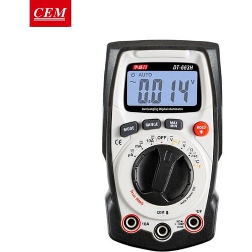 CEM Digital Multimeter Auto-Ranging Electric Meter DT-663H/DT-660B 10A Current AC DC Voltmeter Capacitance Resistance Tester