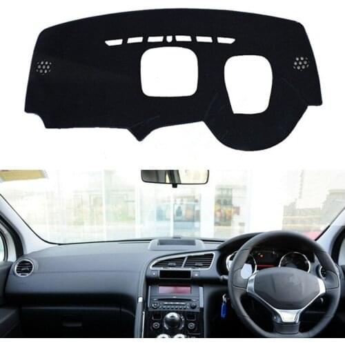 For Peugeot 3008 2013 2014 2015 2016 Dashmat Dash Dashboard Cover Mat Pad Sun Shade Instrument Protective Carpet Car Accessories