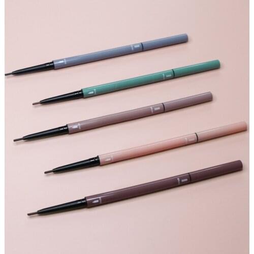 Double-Headed Ultra-Fine Eyebrow Pencil Auto-Rotating Eyebrow Pencil Durable Waterproof Sweat-Proof MPwell