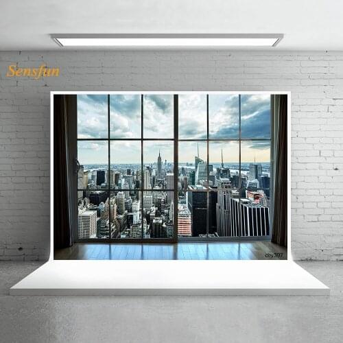 LEVOO Photography Background Home Office French Windows Curtains Buildings Photo Background Photography Backdrops Photo Studio
