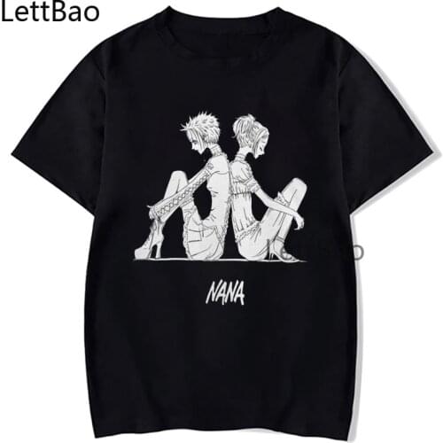 Funny Anime Nana Osaki T Shirt Men Women Funny T-Shirt Anime Manga Streetwear Ulzzang Summer Short Sleeve Cotton T-shirts Tops