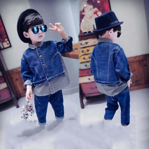 Джинсовые куртки для мальчиков KAQUKAQI China At AliExpress