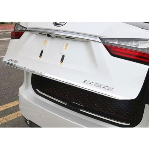 JY SUS304 Stainless Steel Rear Trunk Lid Trim Garnish Cover For LEXUS RX 200t/350/450h/F-SPORT/HYBRID 2015-2017
