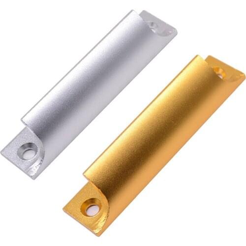 1Pc 76mm Aluminum Alloy handle Screen Window balcony Moving door Push pull knob Golden silver Furniture Hardware Accessories