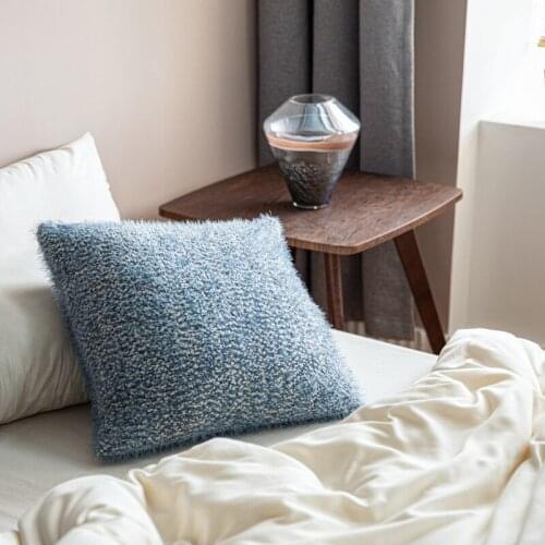 Nordic Feather Yarn Simple Modern Cushion Cover Bed Backrest Living Room Pillowcase Decorations For Home Sofa Seat Car Free Ship